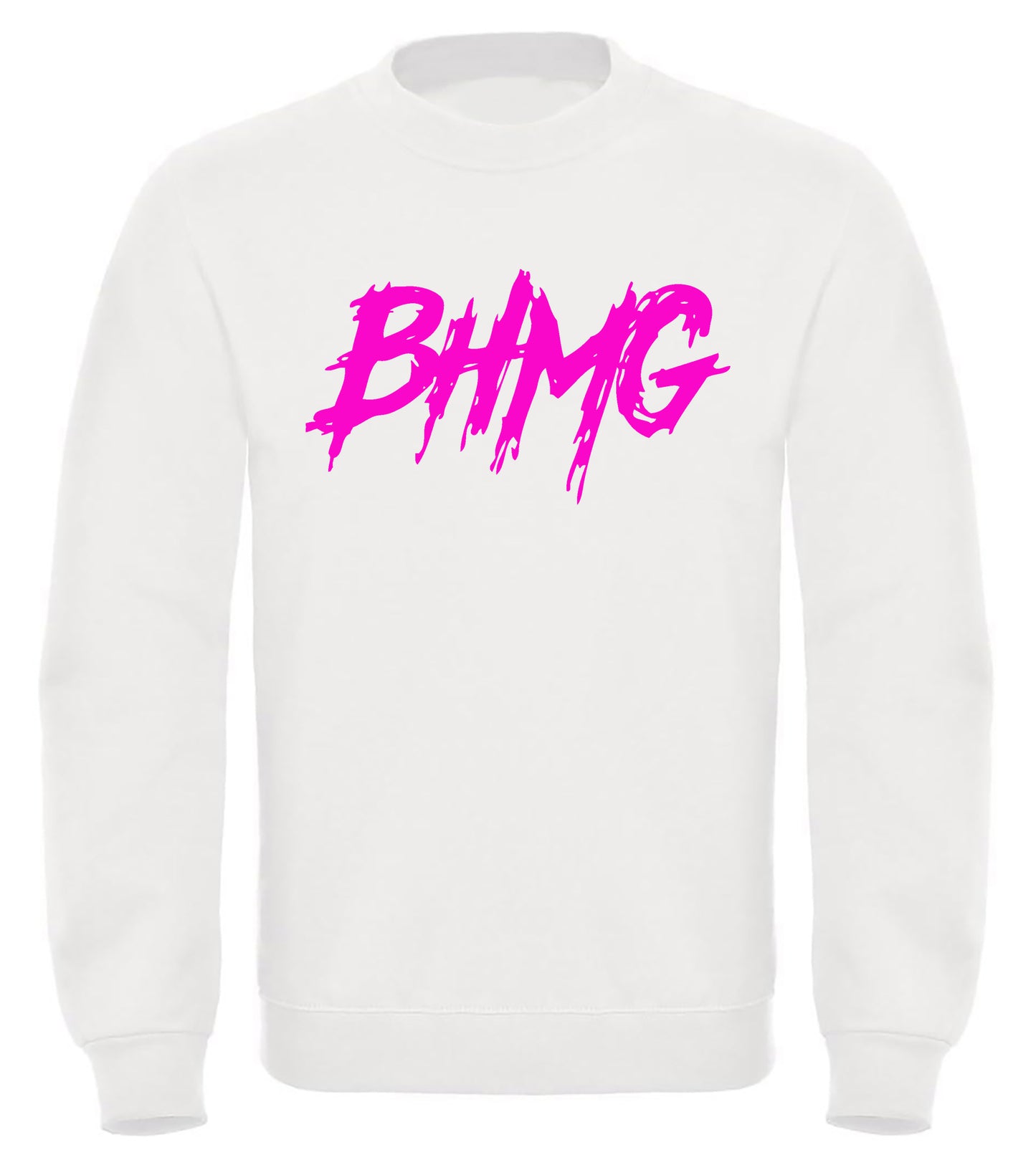 Felpa di Sfera Ebbasta BHMG Rosa Fluo