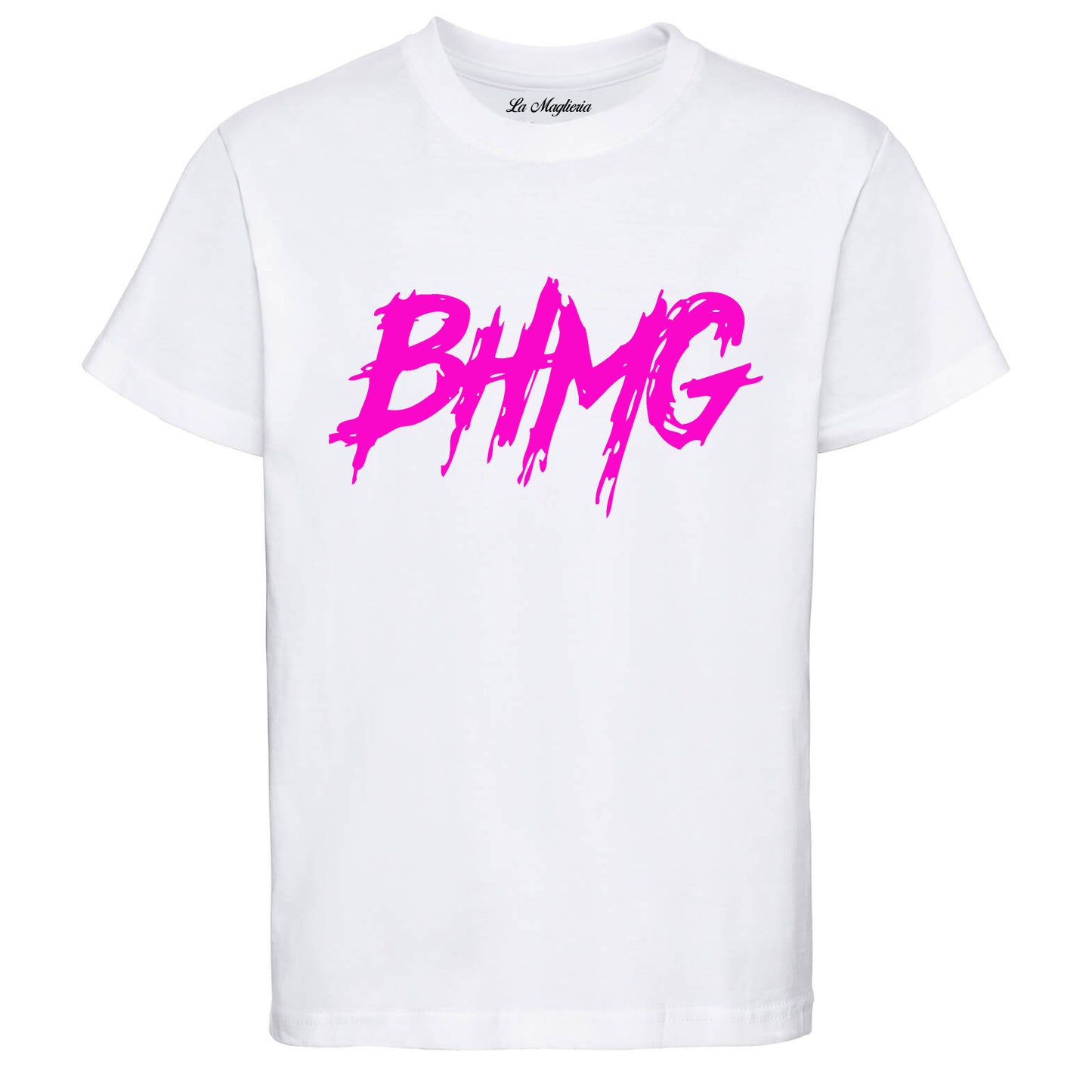 Maglietta Sfera Ebbasta BHMG stampa fluo