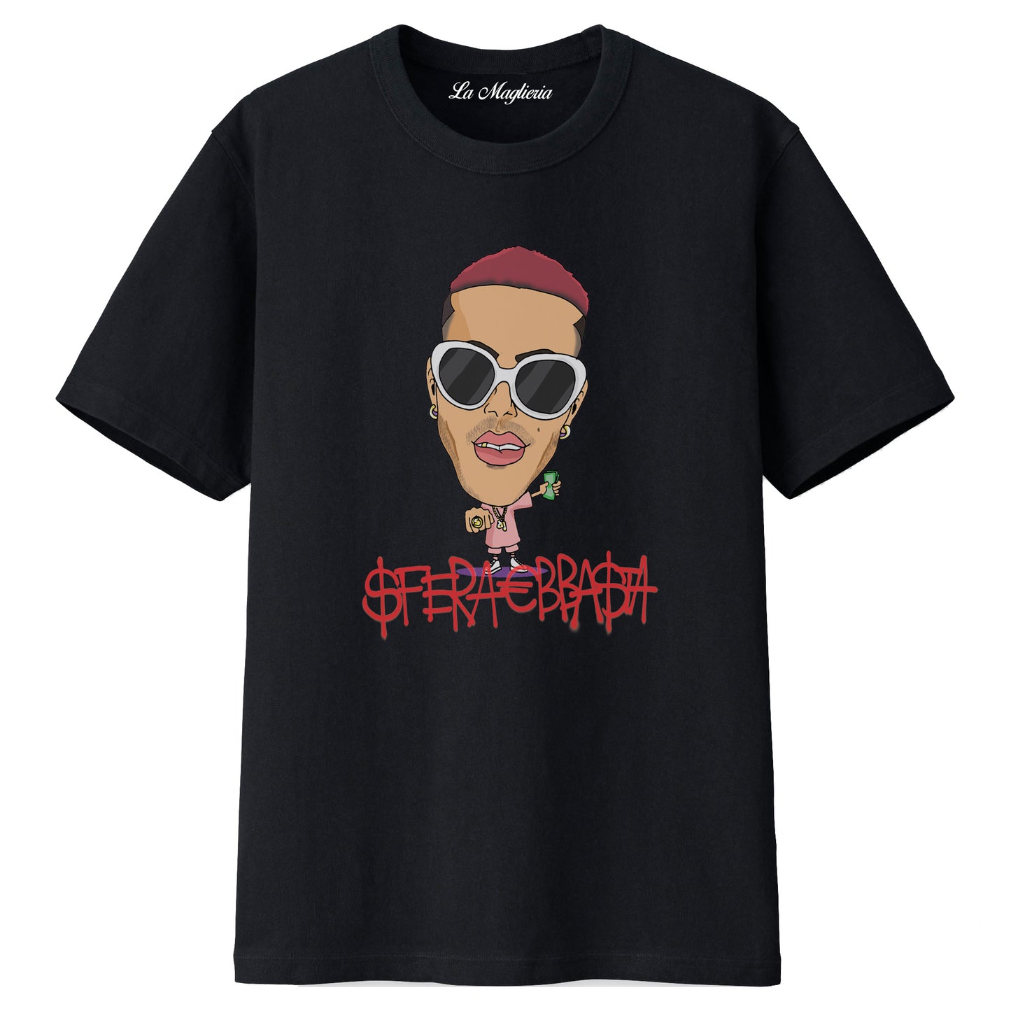 Maglietta fumetto Sfera Ebbasta BHMG