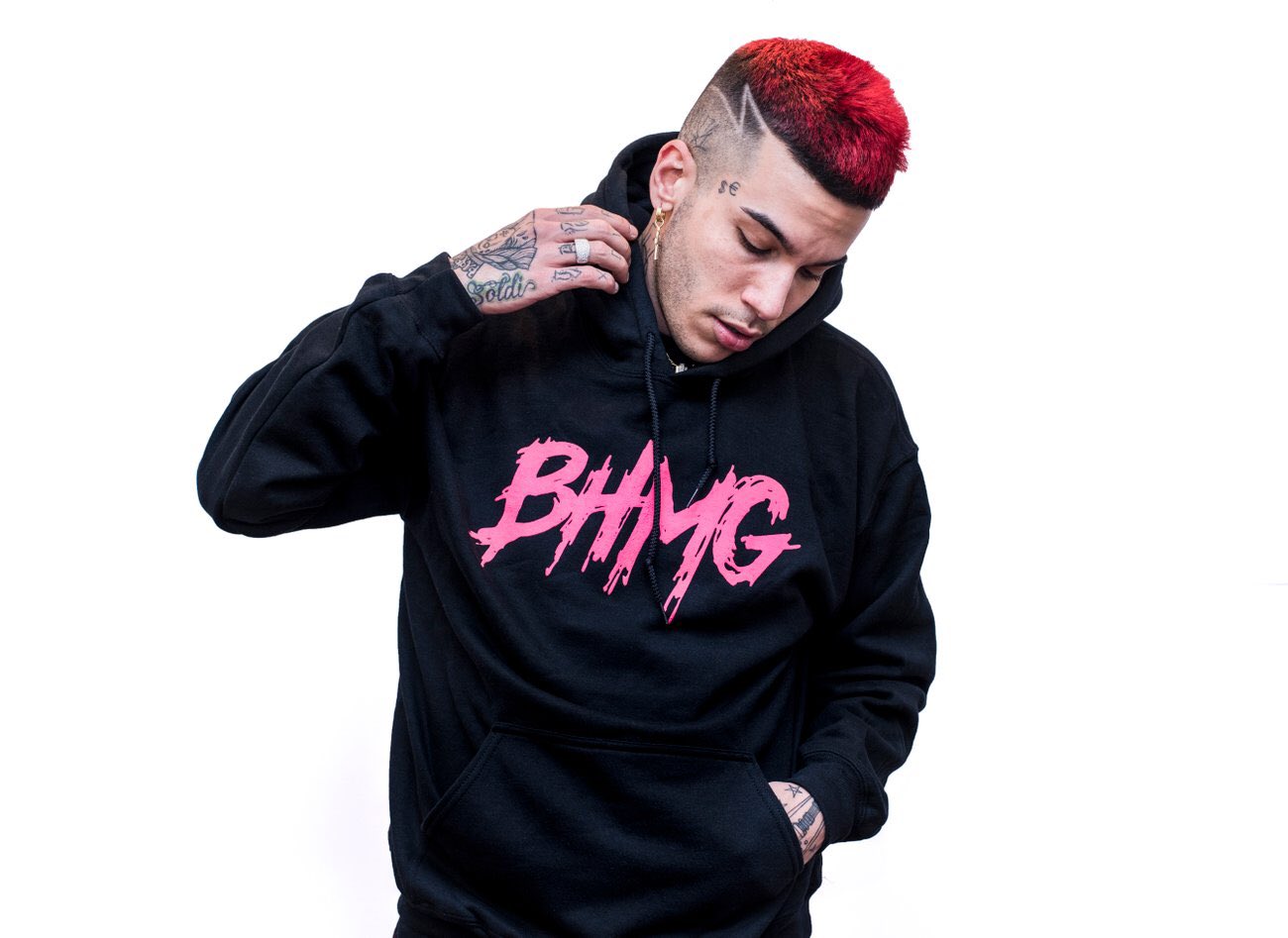 Felpa di Sfera Ebbasta BHMG World