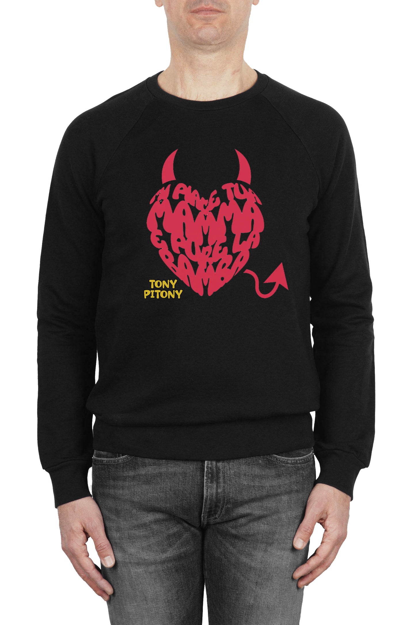 Felpa TonyPitony v.3 - Mi piace tua mamma e pure la bamba
