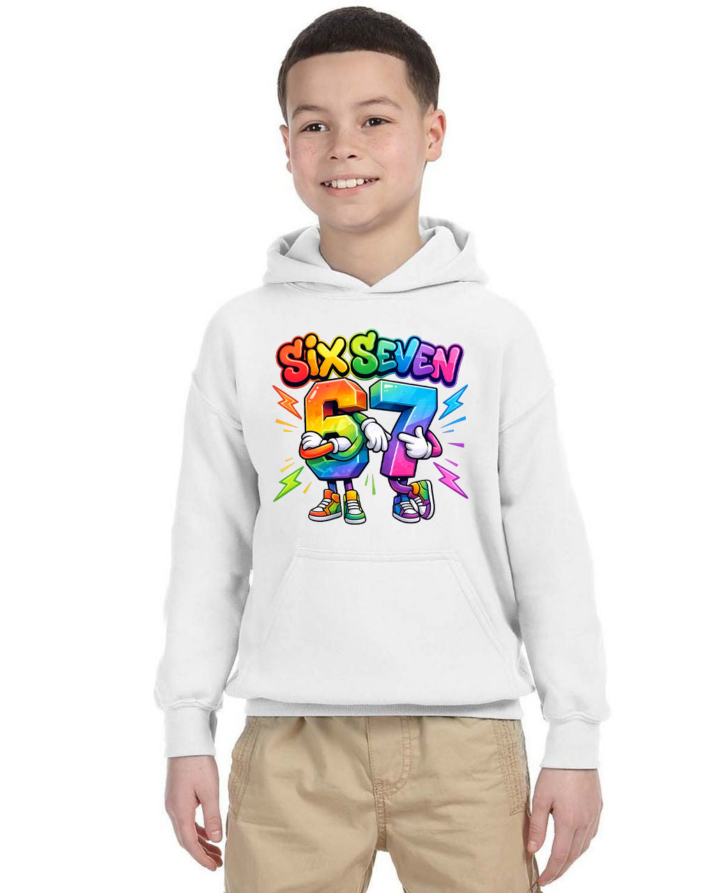 Felpa 6-7 Meme Six Seven bambini v.2