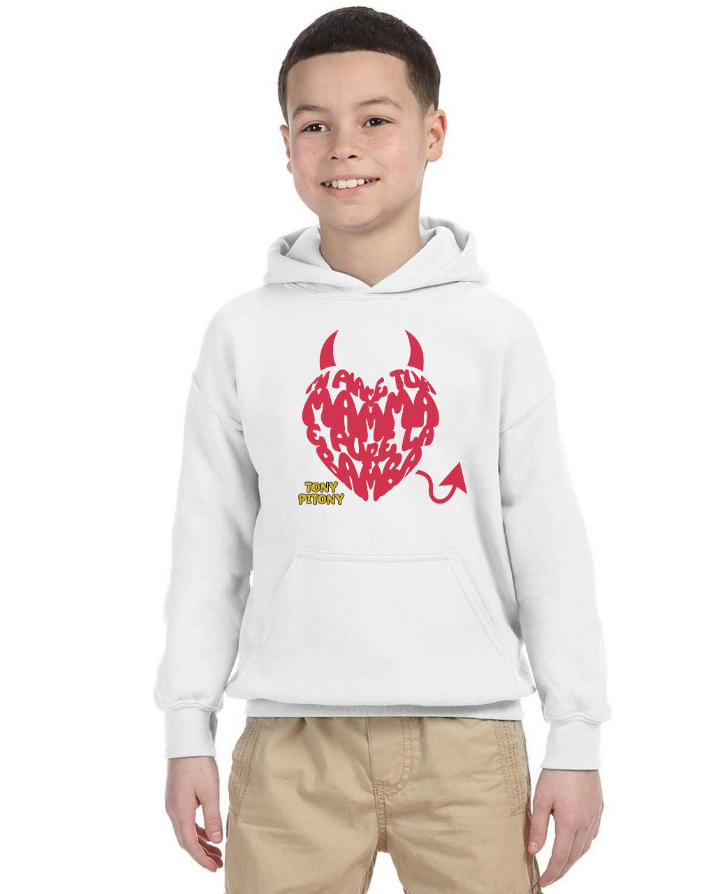 Felpa TonyPitony v.3 - Mi piace tua mamma e pure la bamba