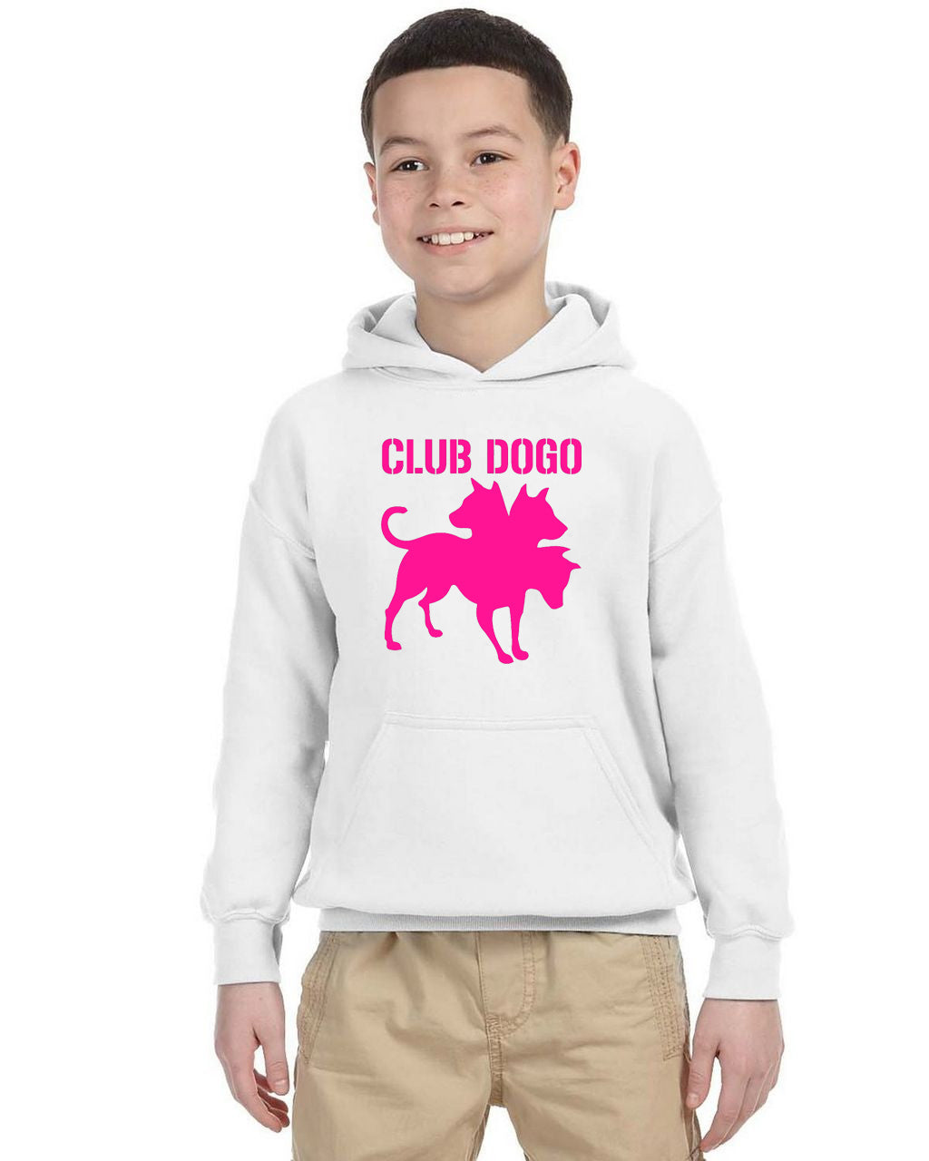 Felpa dei Club Dogo Rosa Fluo
