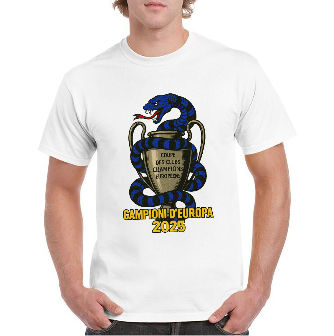 Maglietta celebrativa Internazionale Campione d'Europa Champions League 2024-2025