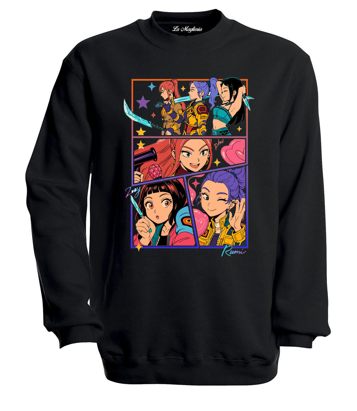 Felpa delle Huntrix - Mira, Zoey e Rumi v.3