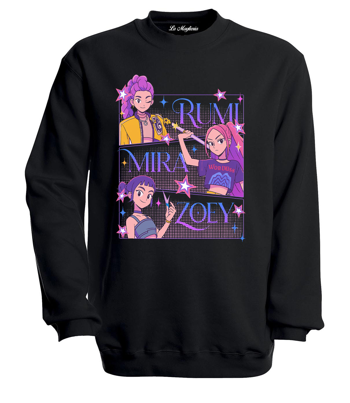 Felpa delle Huntrix - Mira, Zoey e Rumi v.4