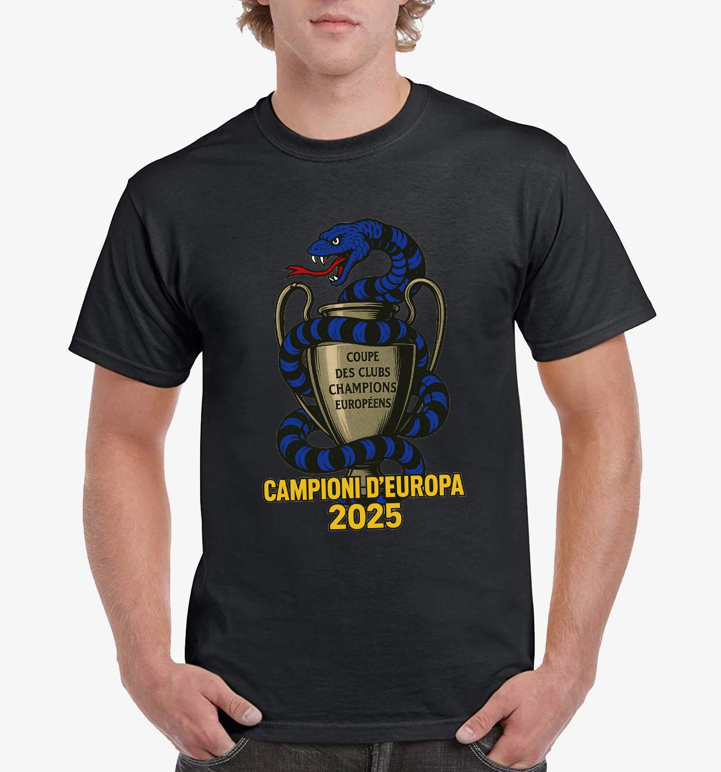 Maglietta celebrativa Internazionale Campione d'Europa Champions League 2024-2025