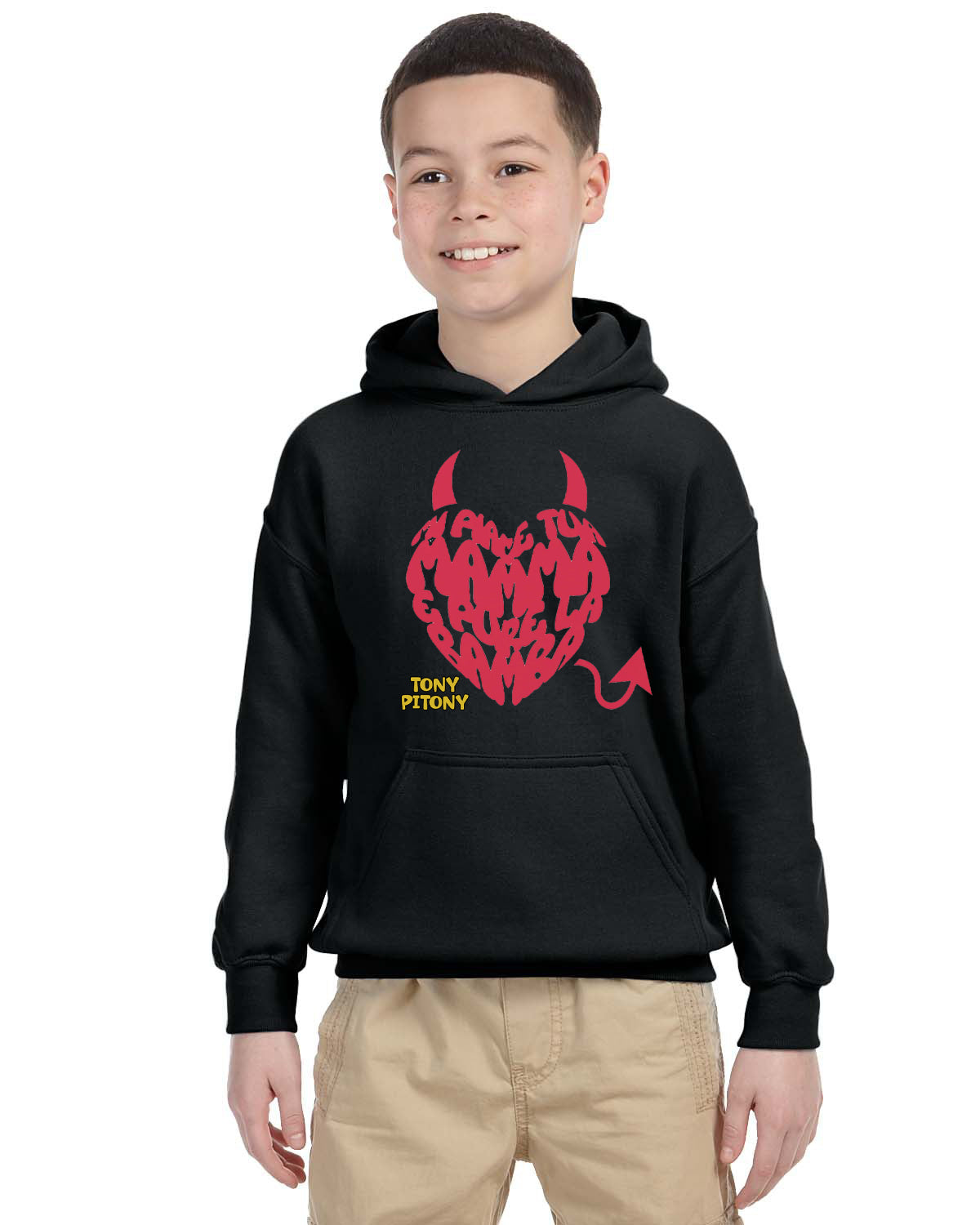 Felpa TonyPitony v.3 - Mi piace tua mamma e pure la bamba