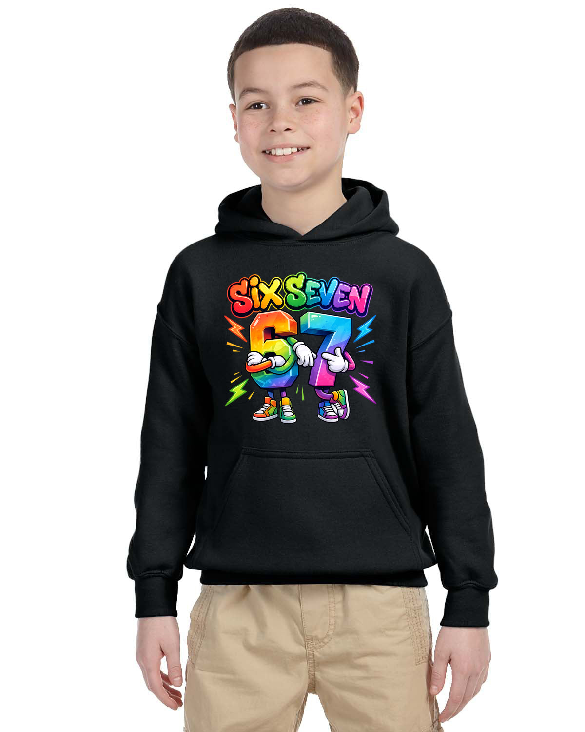 Felpa 6-7 Meme Six Seven bambini v.2