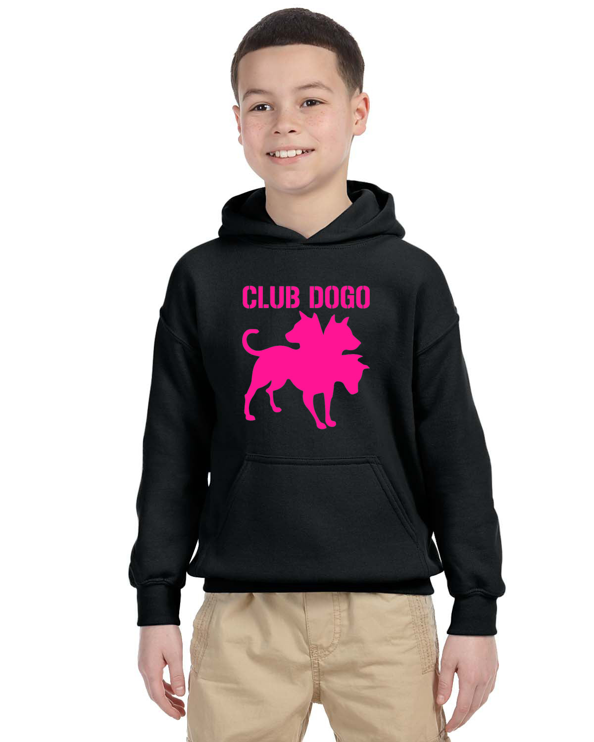 Felpa dei Club Dogo Rosa Fluo