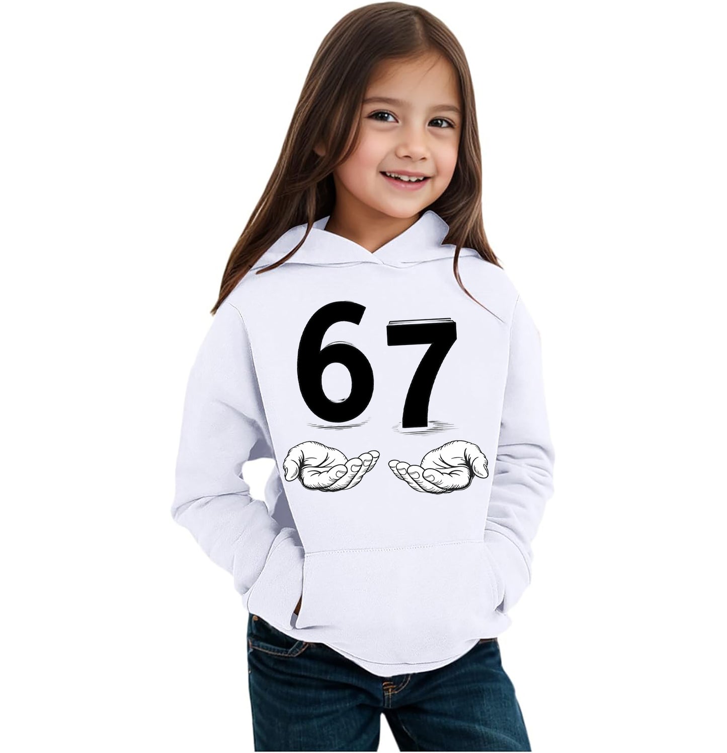 Felpa 6-7 Meme Six Seven bambini