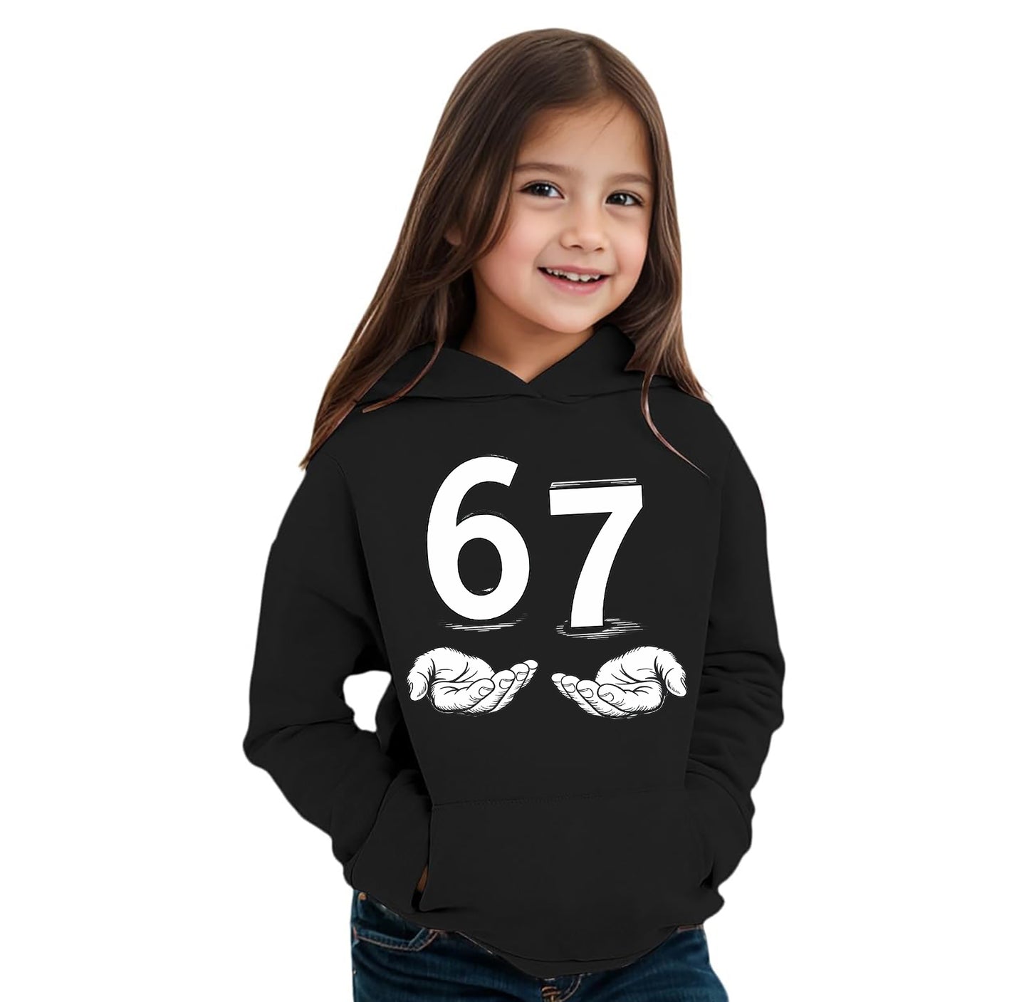 Felpa 6-7 Meme Six Seven bambini