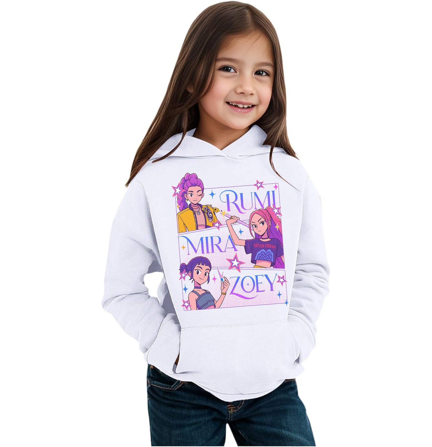 Felpa delle Huntrix - Mira, Zoey e Rumi v.4