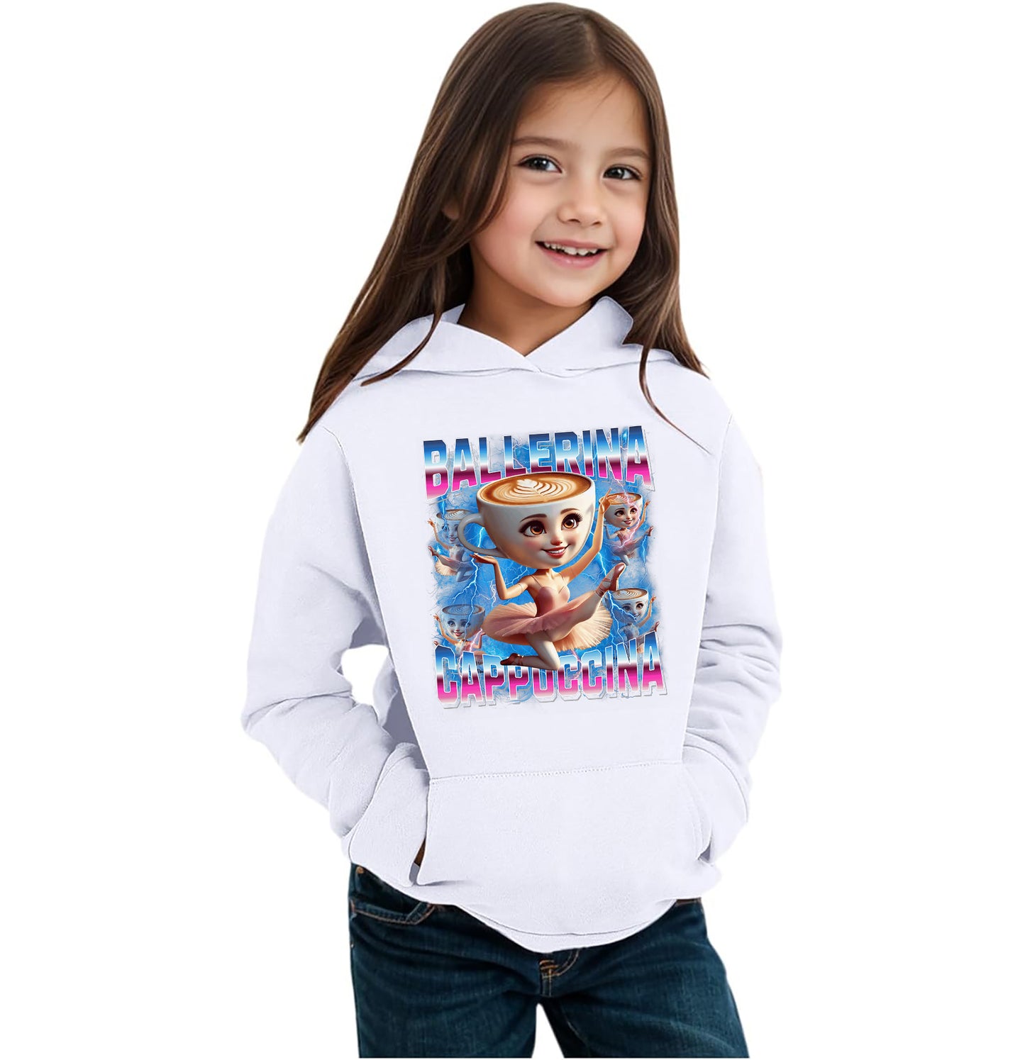 Felpa dei Brain Rot - Ballerina Cappuccina