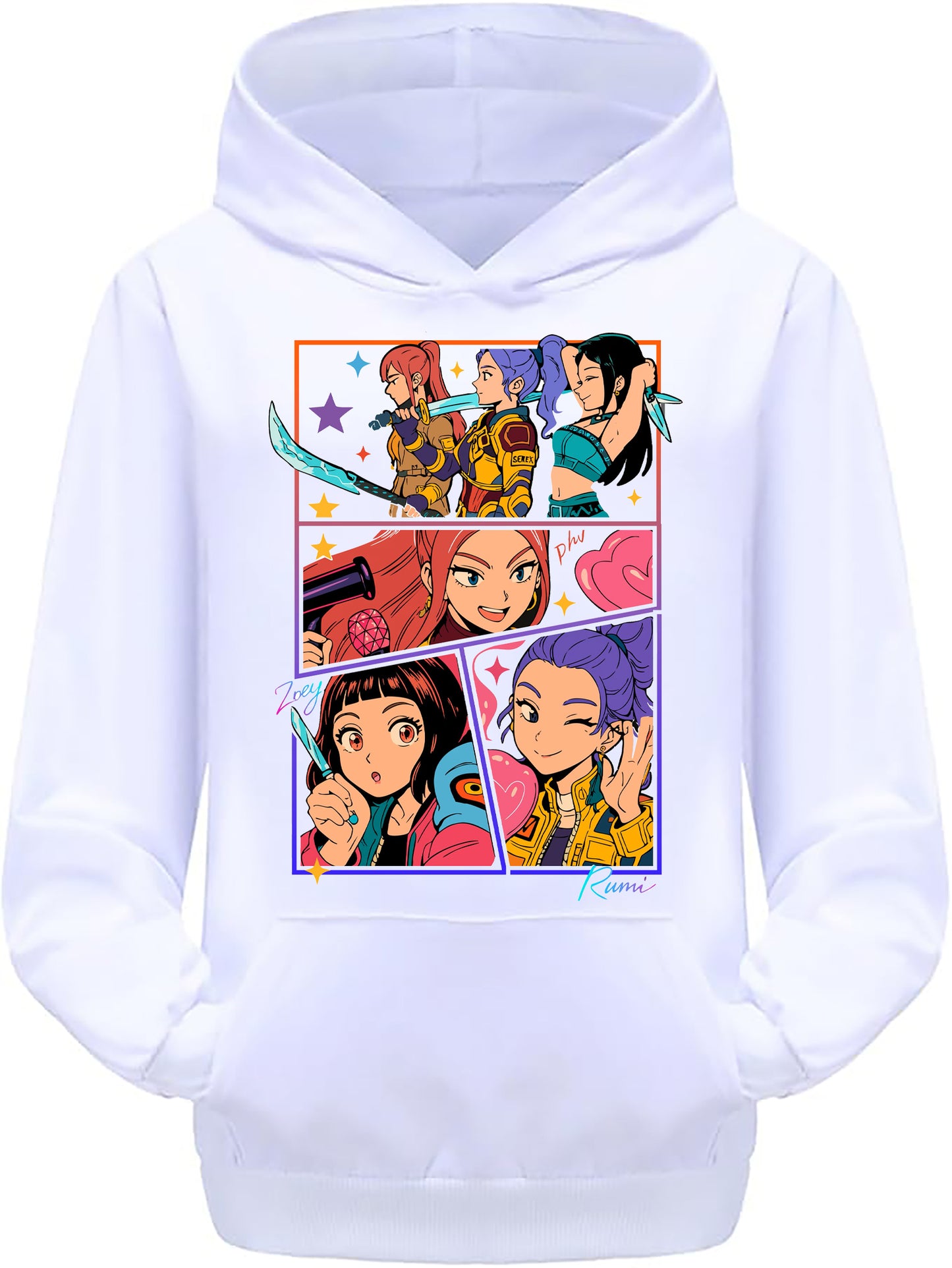 Felpa delle Huntrix - Mira, Zoey e Rumi v.3