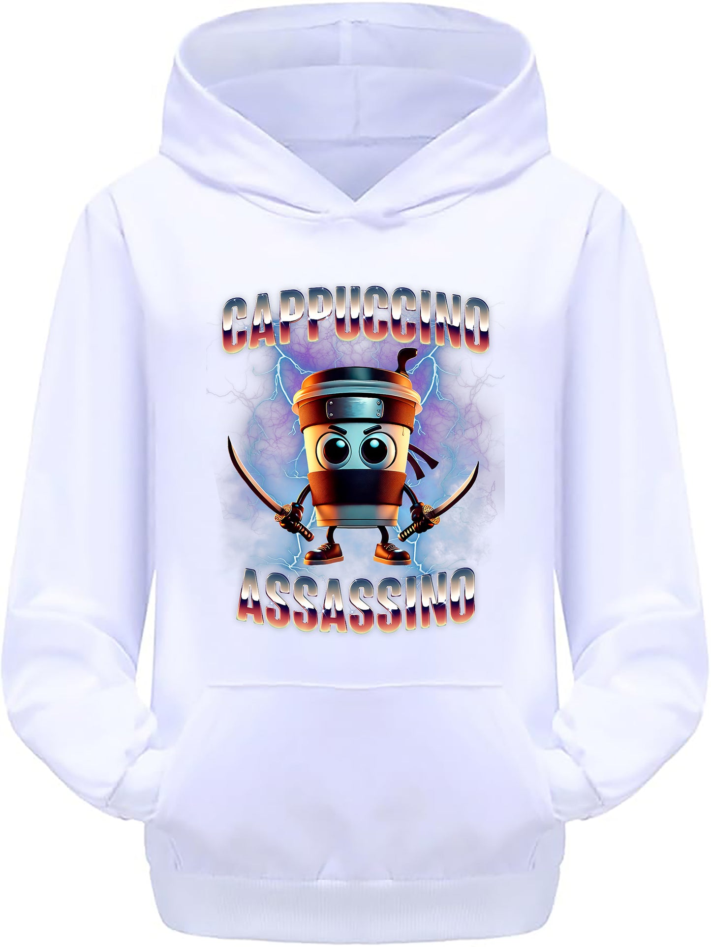 Felpa dei Brain Rot - Cappuccino Assassino