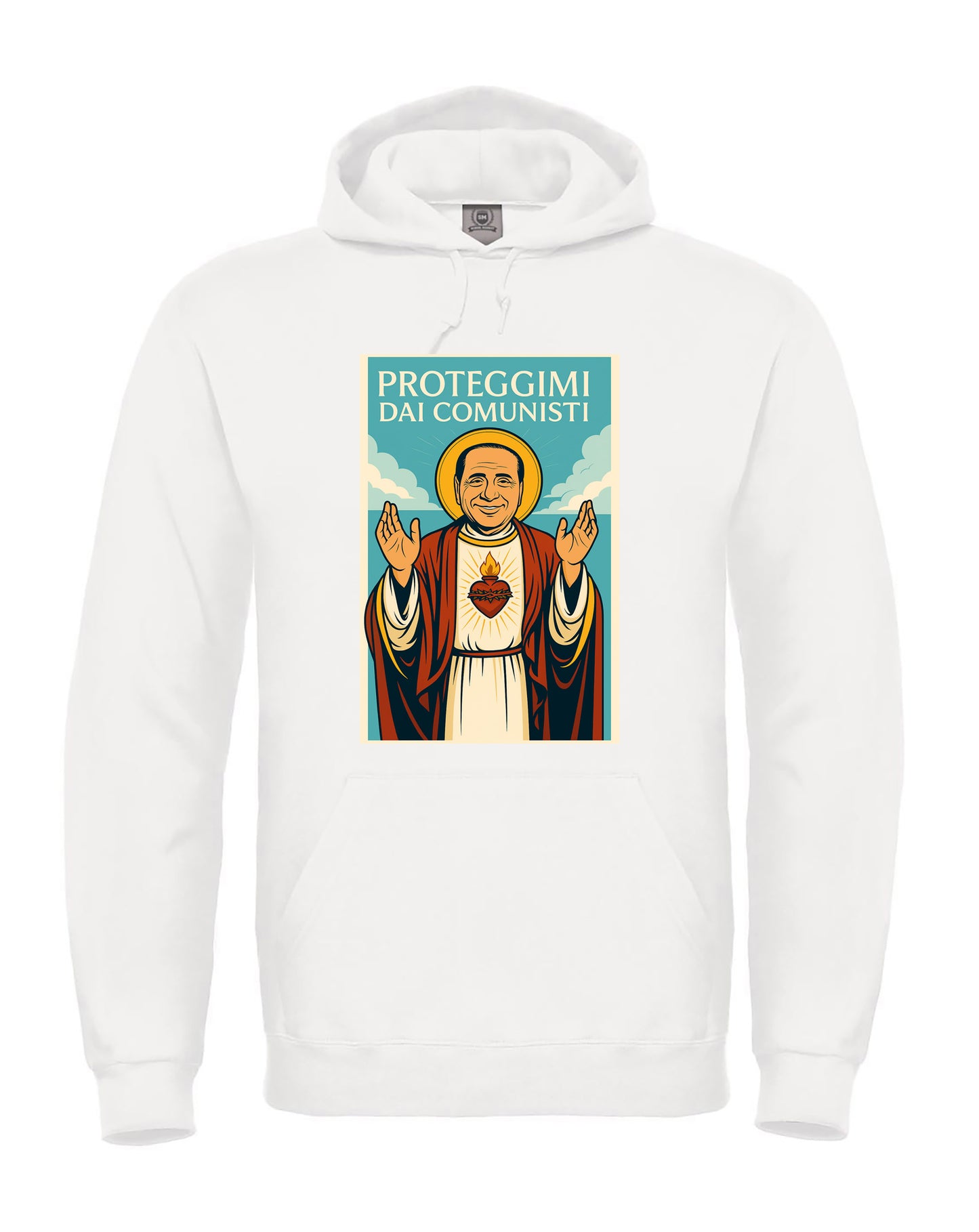 Felpa San Silvio Berlusconi - Proteggimi dai Comunisti