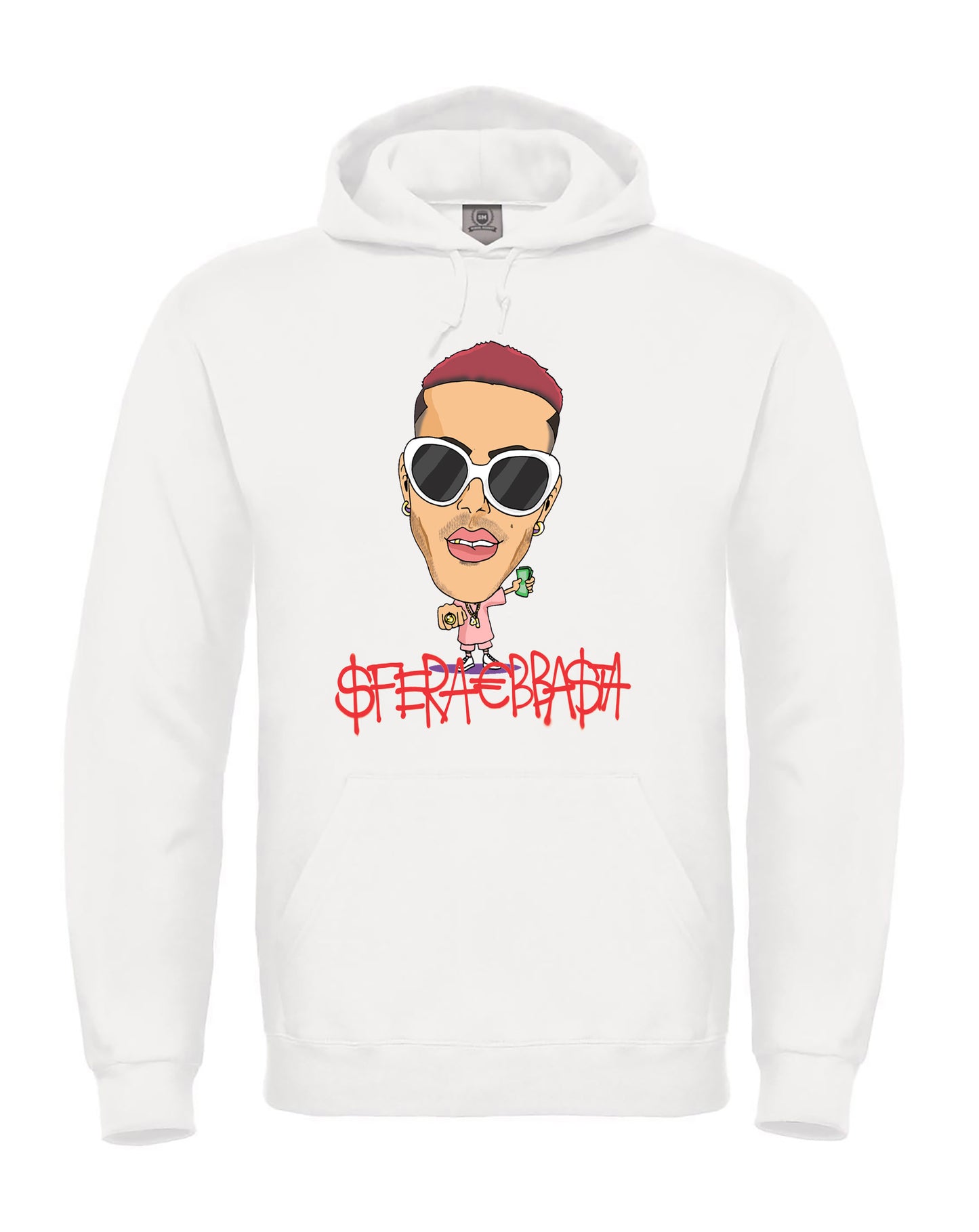 Felpa fumetto di Sfera Ebbasta BHMG