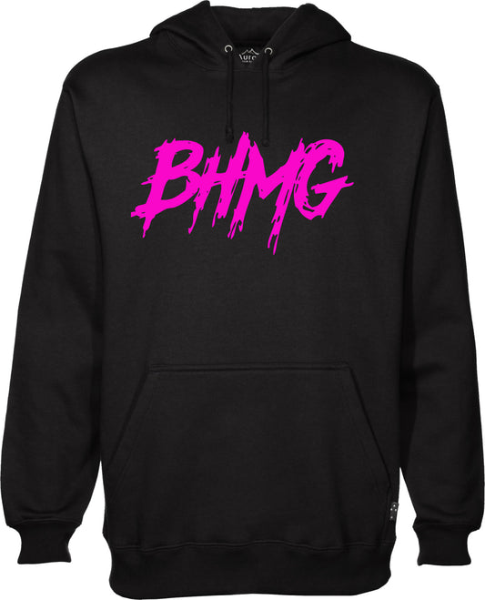 Felpa di Sfera Ebbasta BHMG Rosa Fluo