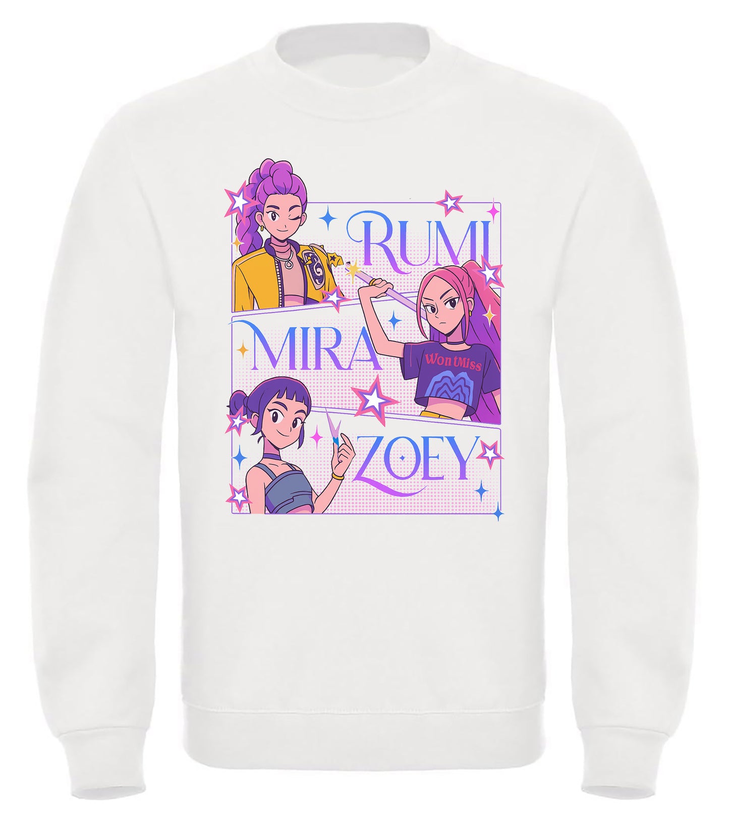 Felpa delle Huntrix - Mira, Zoey e Rumi v.4