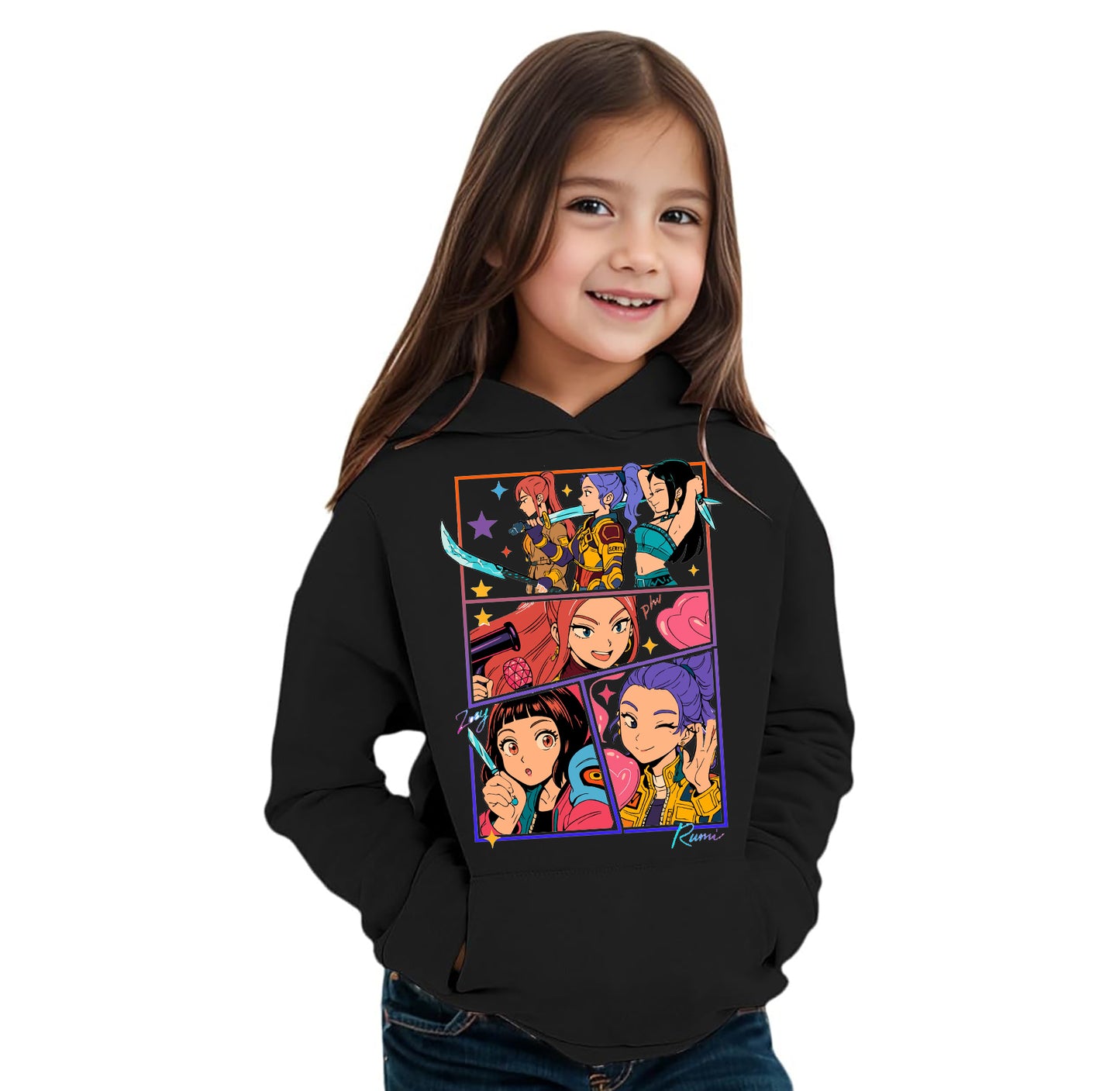 Felpa delle Huntrix - Mira, Zoey e Rumi v.3