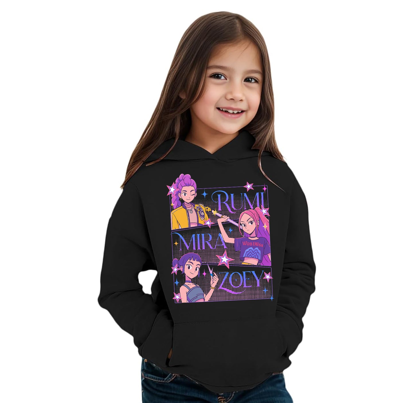 Felpa delle Huntrix - Mira, Zoey e Rumi v.4
