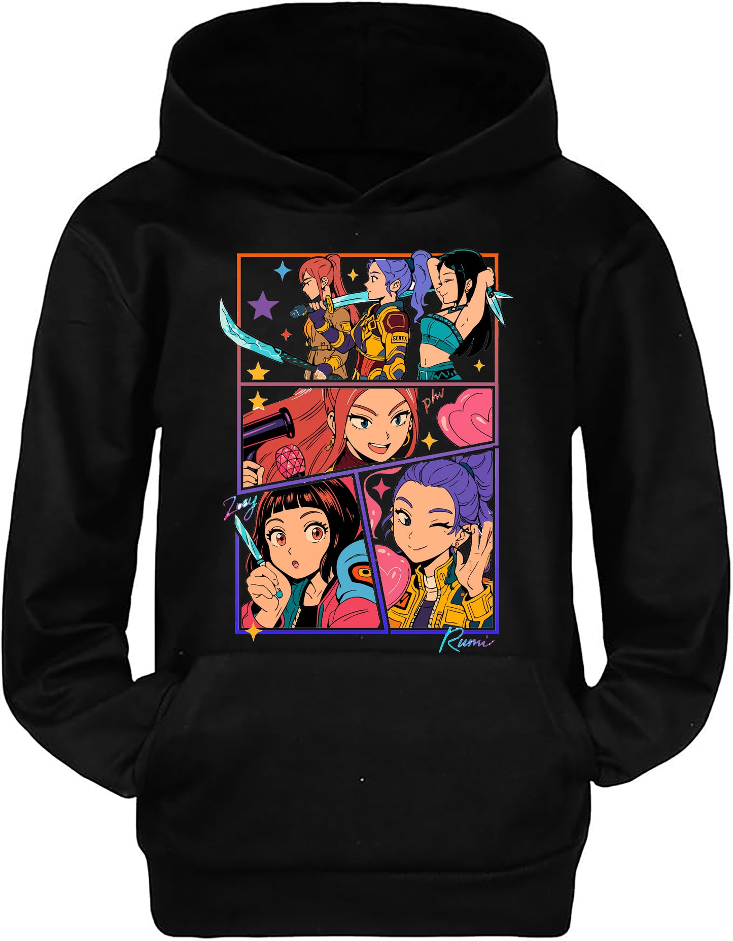 Felpa delle Huntrix - Mira, Zoey e Rumi v.3
