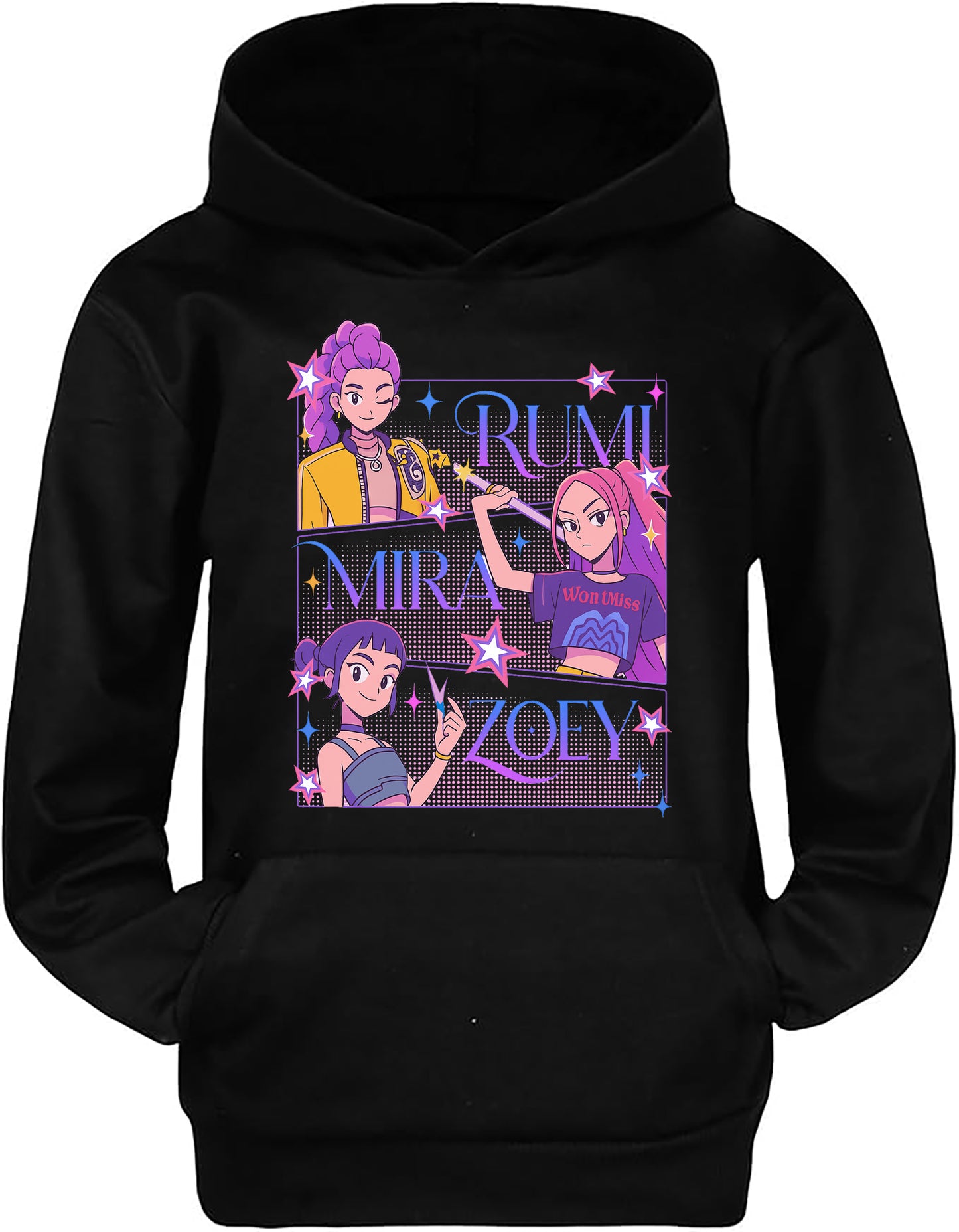 Felpa delle Huntrix - Mira, Zoey e Rumi v.4