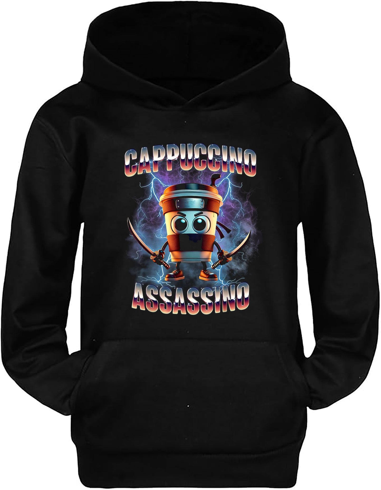 Felpa dei Brain Rot - Cappuccino Assassino