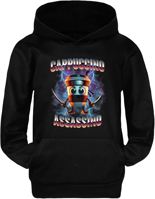 Felpa dei Brain Rot - Cappuccino Assassino