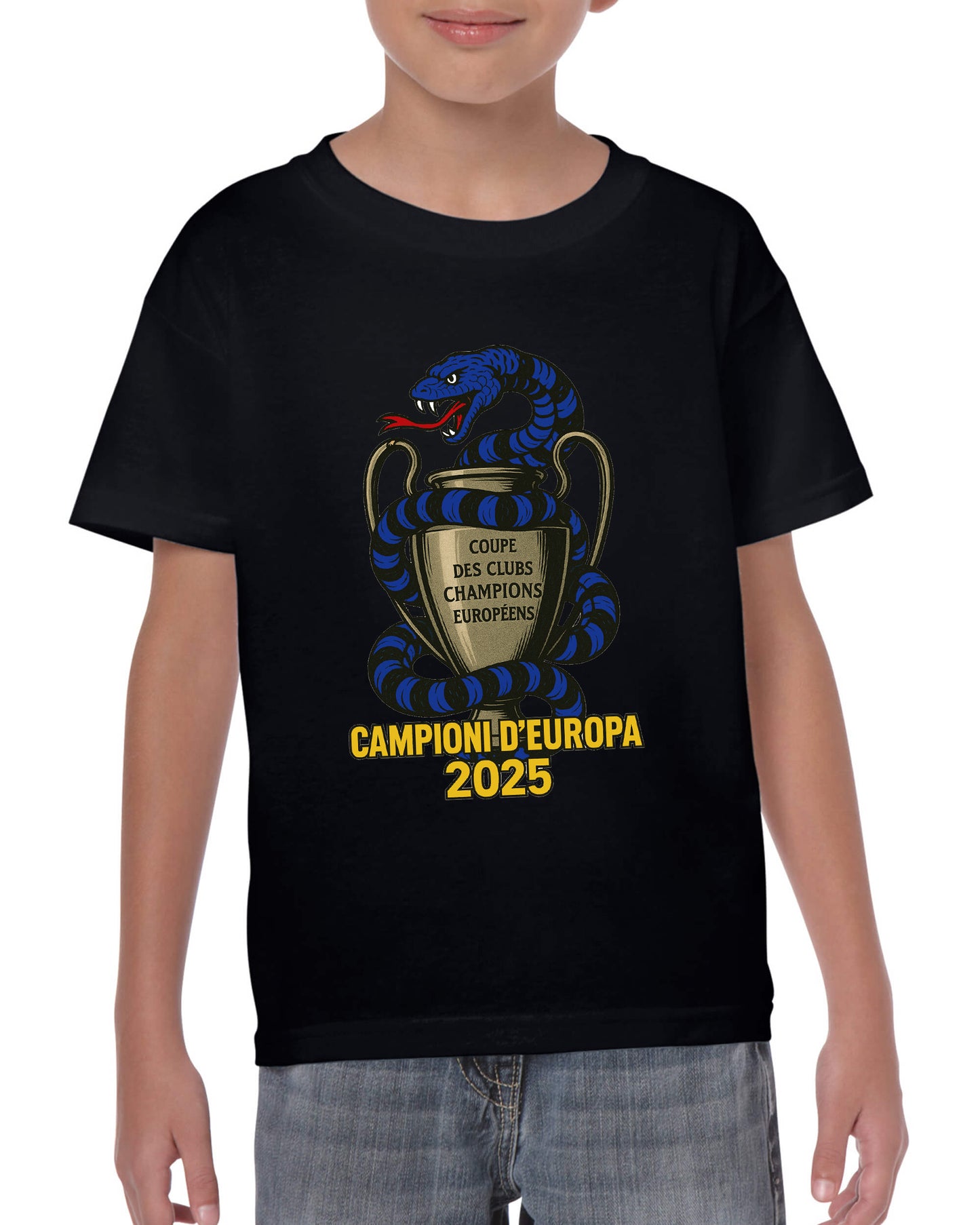 Maglietta celebrativa Internazionale Campione d'Europa Champions League 2024-2025