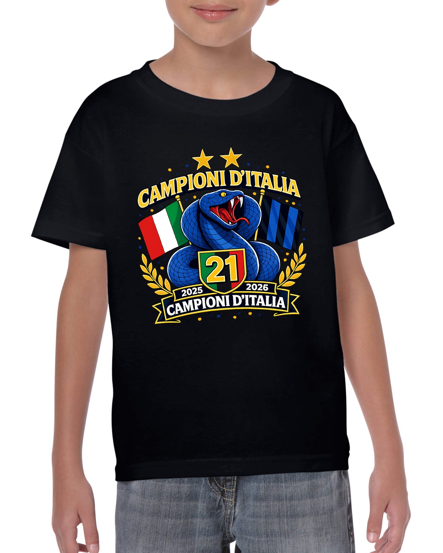 Maglietta Celebrativa 21° Scudetto Inter 2025-2026 v.1