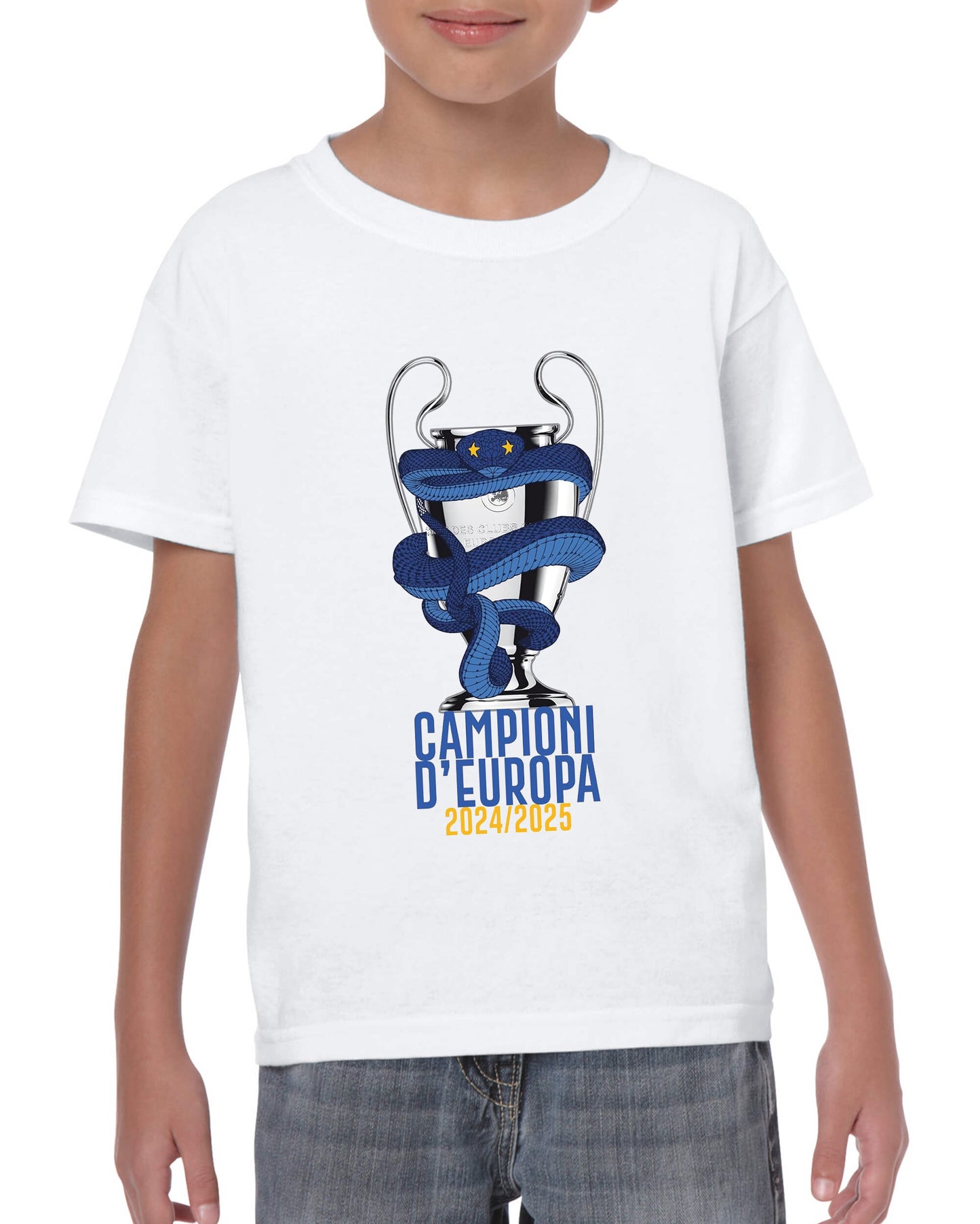 Maglietta celebrativa Internazionale Campione d'Europa Champions League 2024-2025 v2