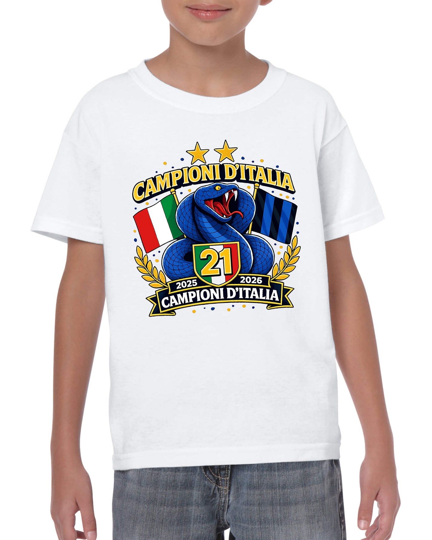 Maglietta Celebrativa 21° Scudetto Inter 2025-2026 v.1