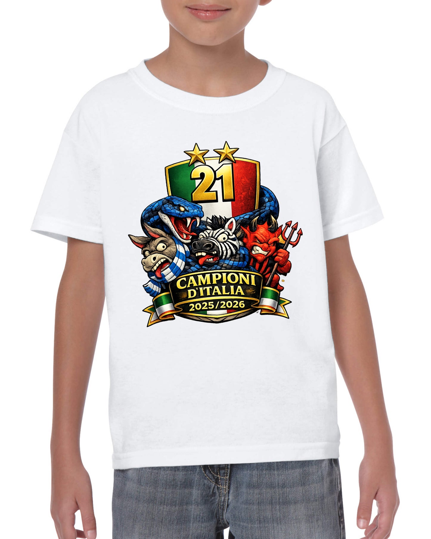 Maglietta Celebrativa 21° Scudetto Inter 2025-2026 v.3