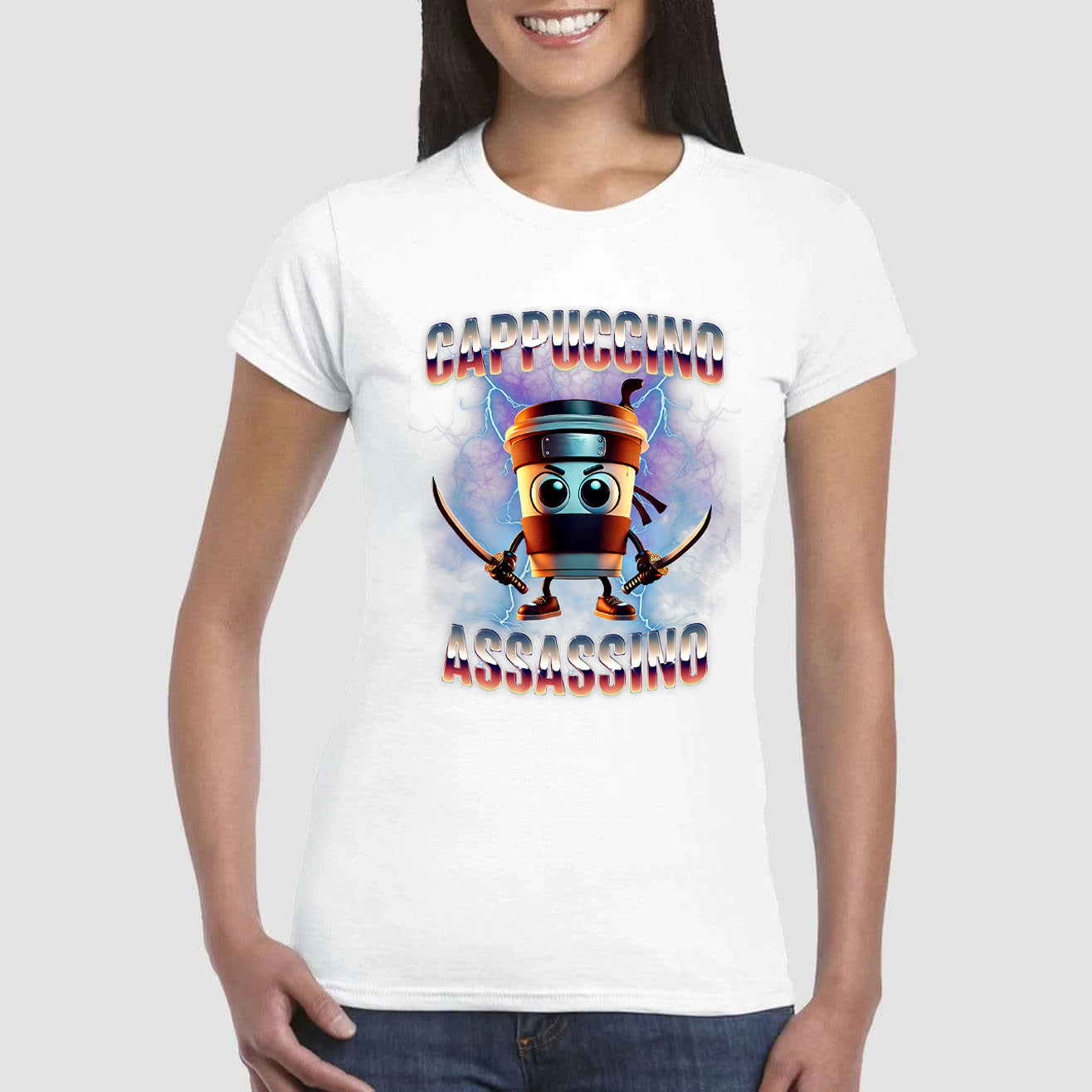 Maglietta dei Brain Rot - Cappuccino Assassino