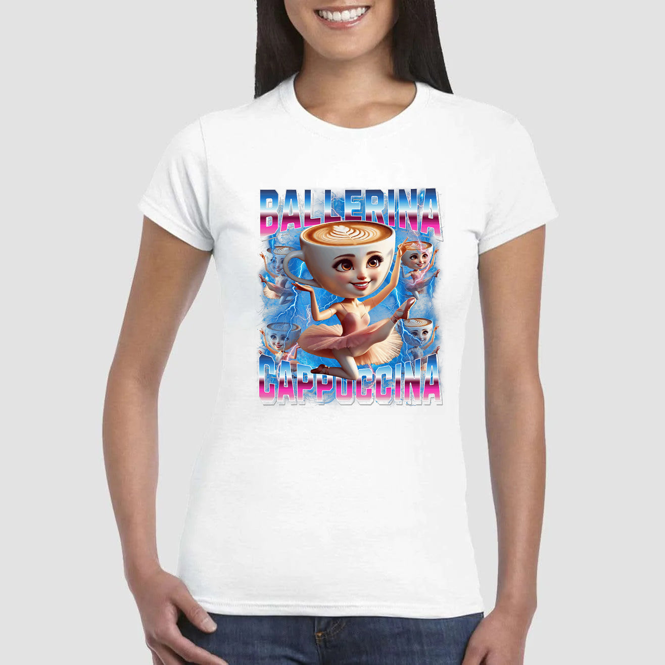 Maglietta dei Brain Rot - Ballerina Cappuccina