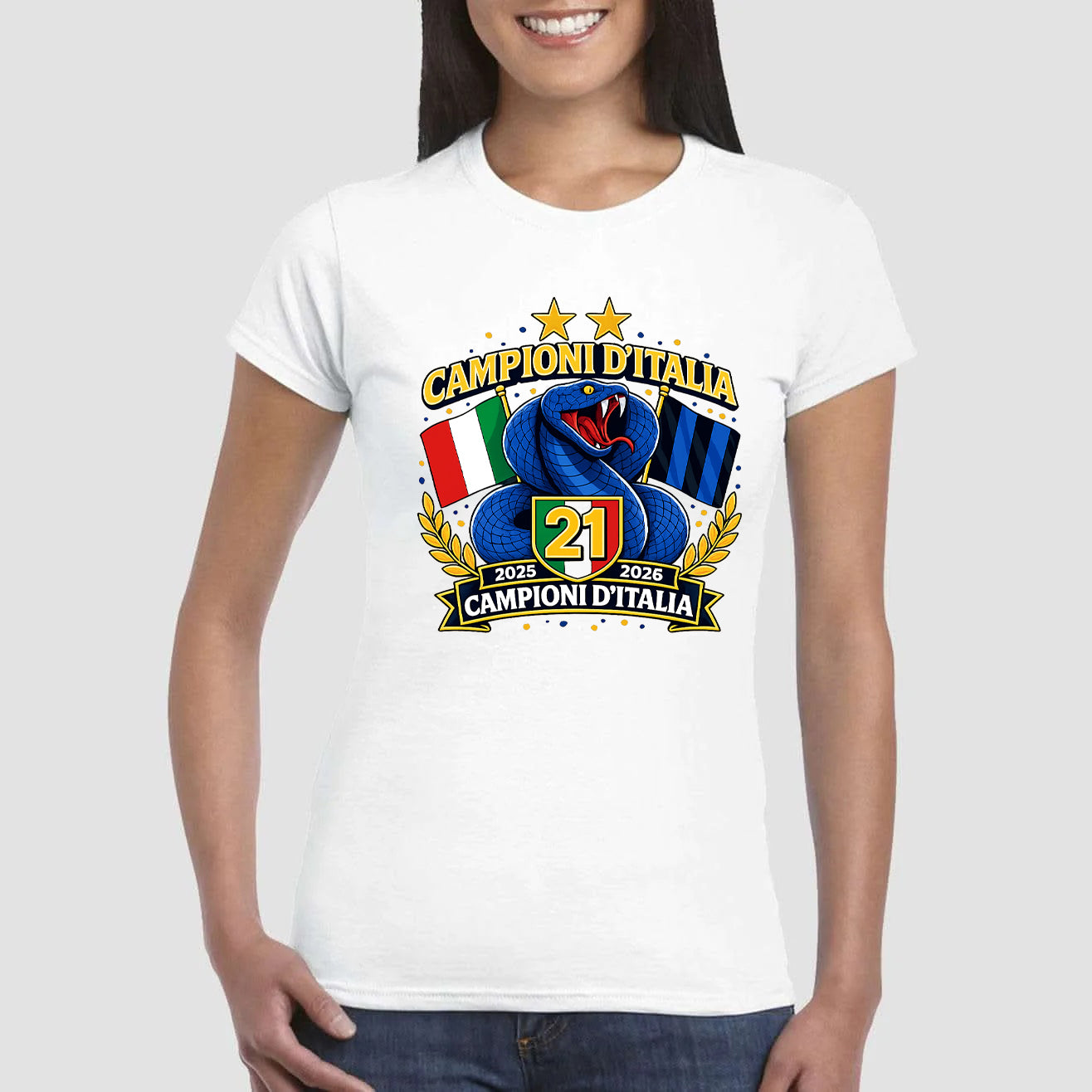 Maglietta Celebrativa 21° Scudetto Inter 2025-2026 v.1