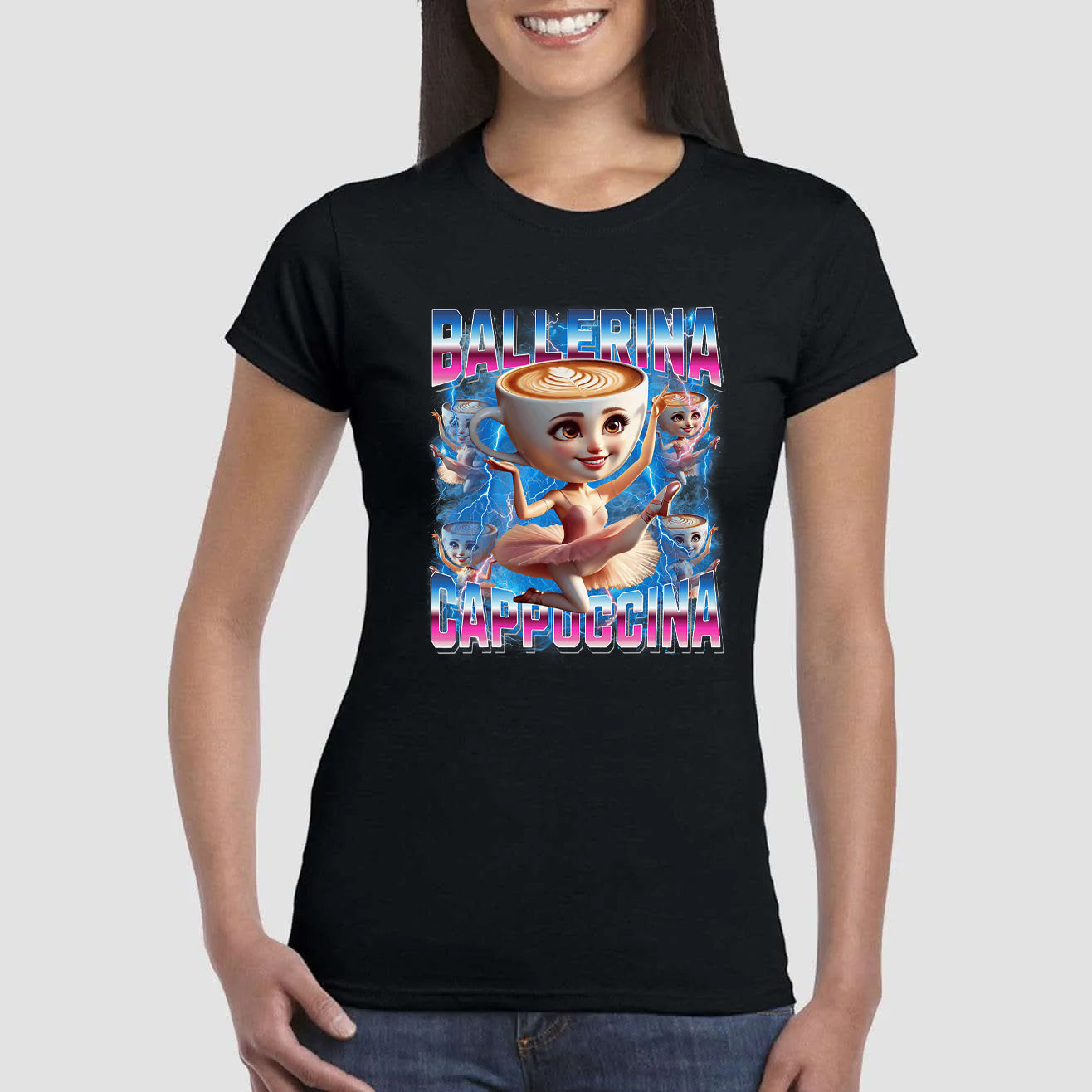 Maglietta dei Brain Rot - Ballerina Cappuccina