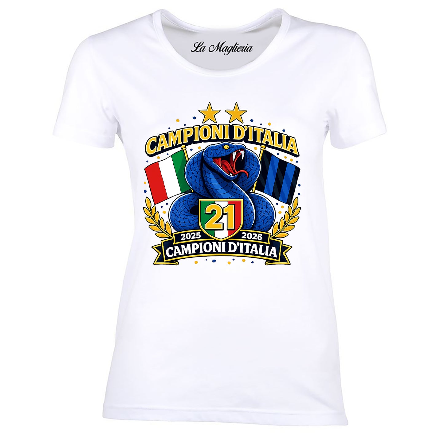 Maglietta Celebrativa 21° Scudetto Inter 2025-2026 v.1