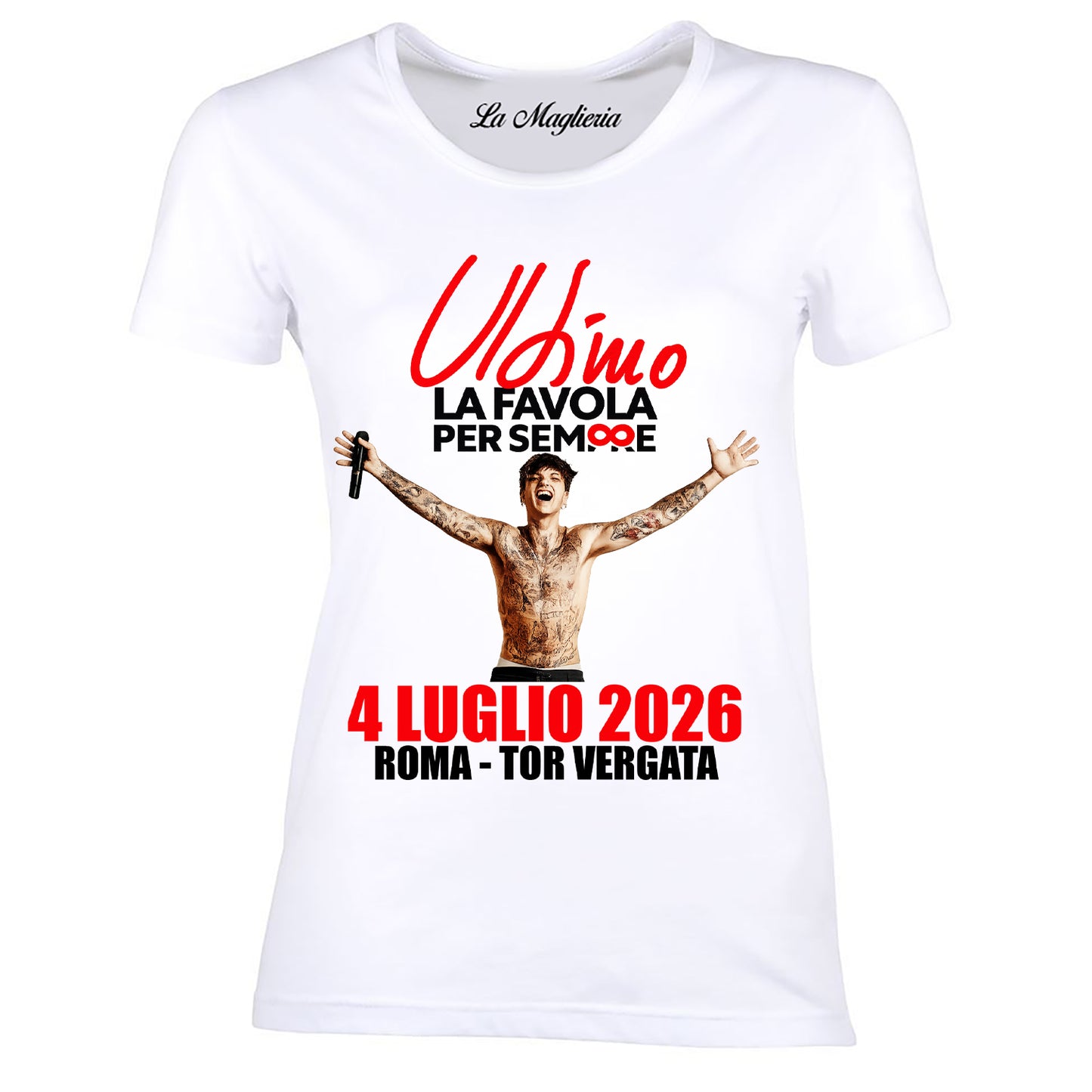 Maglietta di Ultimo La Favola Per Sempre 2026