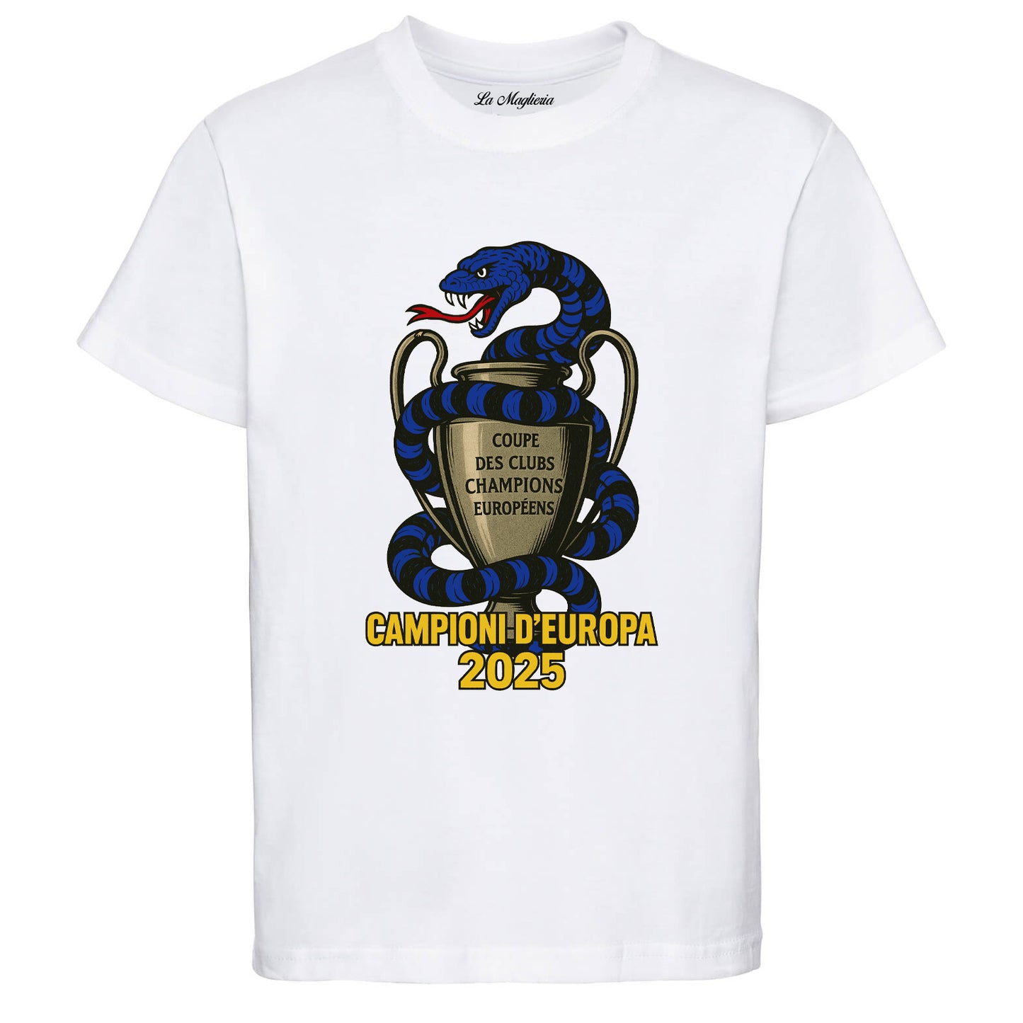 Maglietta celebrativa Internazionale Campione d'Europa Champions League 2024-2025
