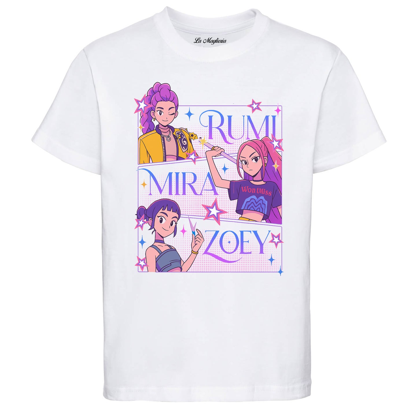 Maglietta di Mira, Zoey e Rumi v4