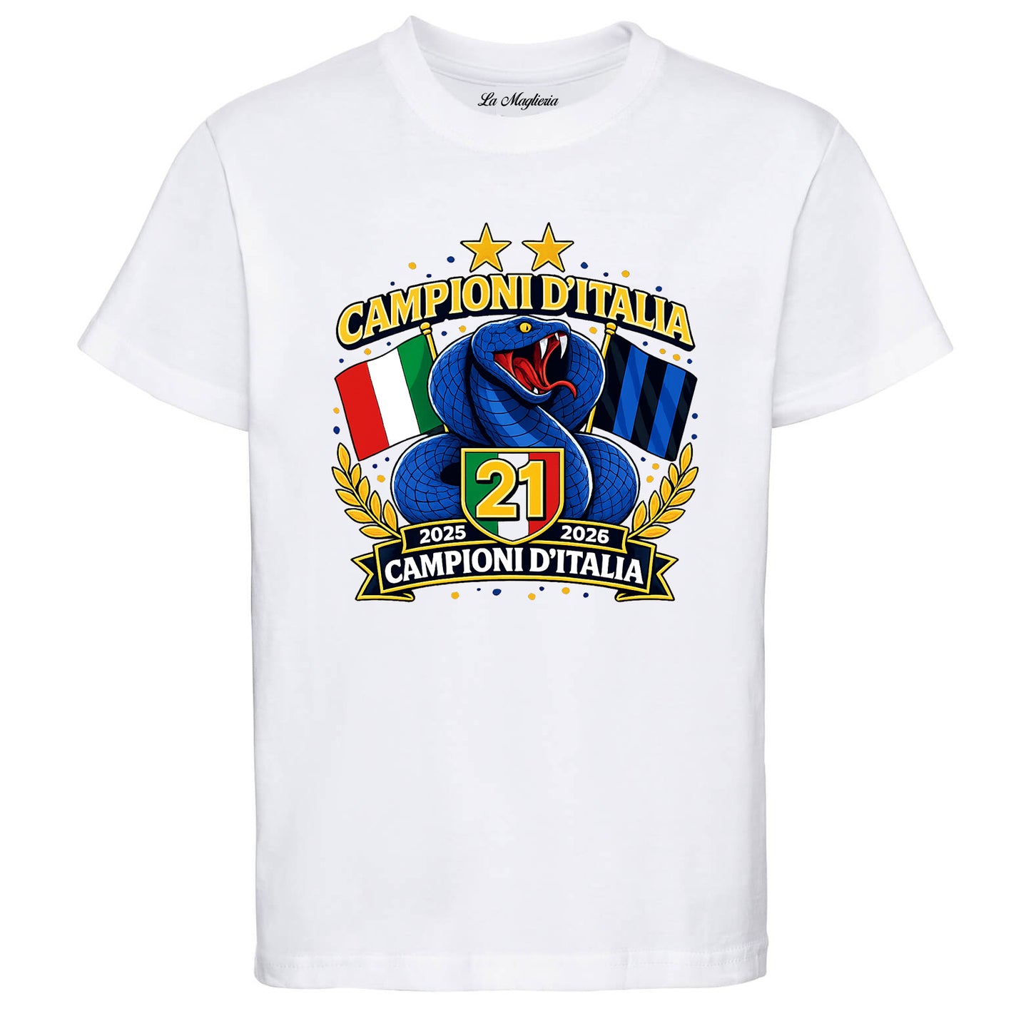 Maglietta Celebrativa 21° Scudetto Inter 2025-2026 v.1