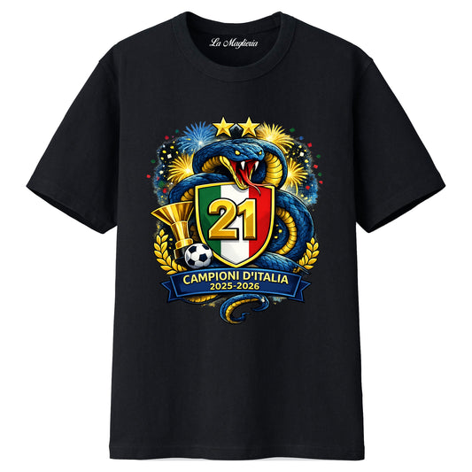 Maglietta Celebrativa 21° Scudetto Inter 2025-2026 v.2