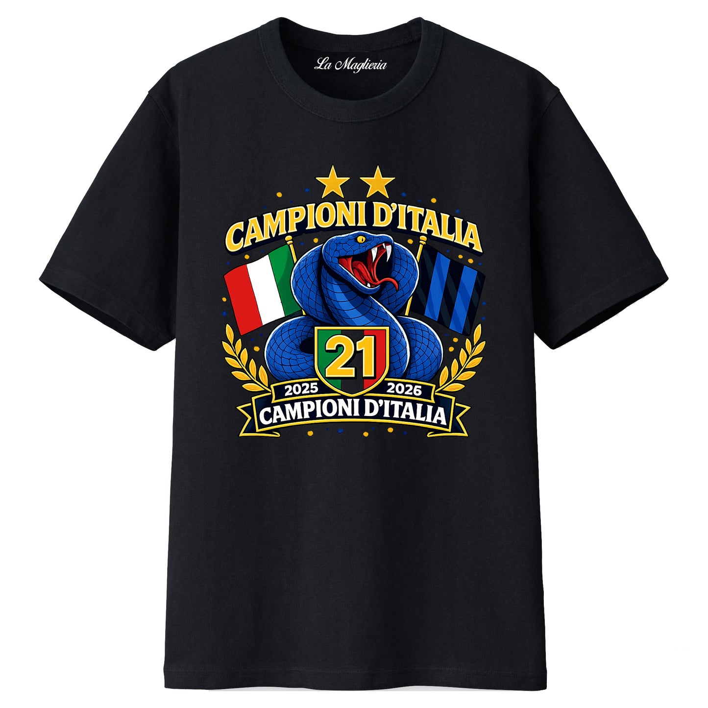 Maglietta Celebrativa 21° Scudetto Inter 2025-2026 v.1