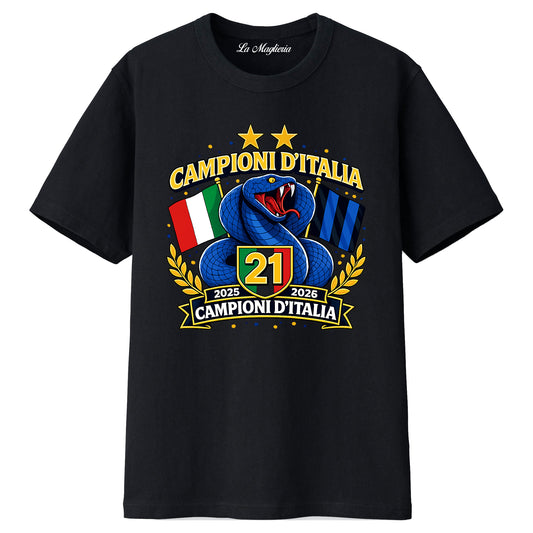 Maglietta Celebrativa 21° Scudetto Inter 2025-2026 v.1