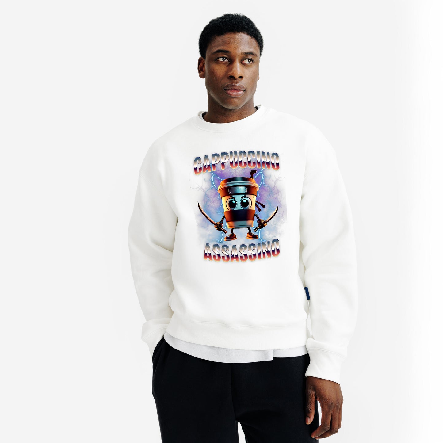 Felpa dei Brain Rot - Cappuccino Assassino