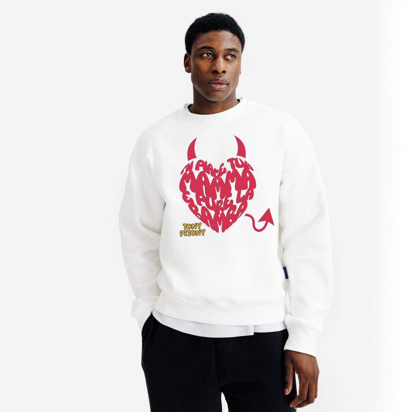 Felpa TonyPitony v.3 - Mi piace tua mamma e pure la bamba